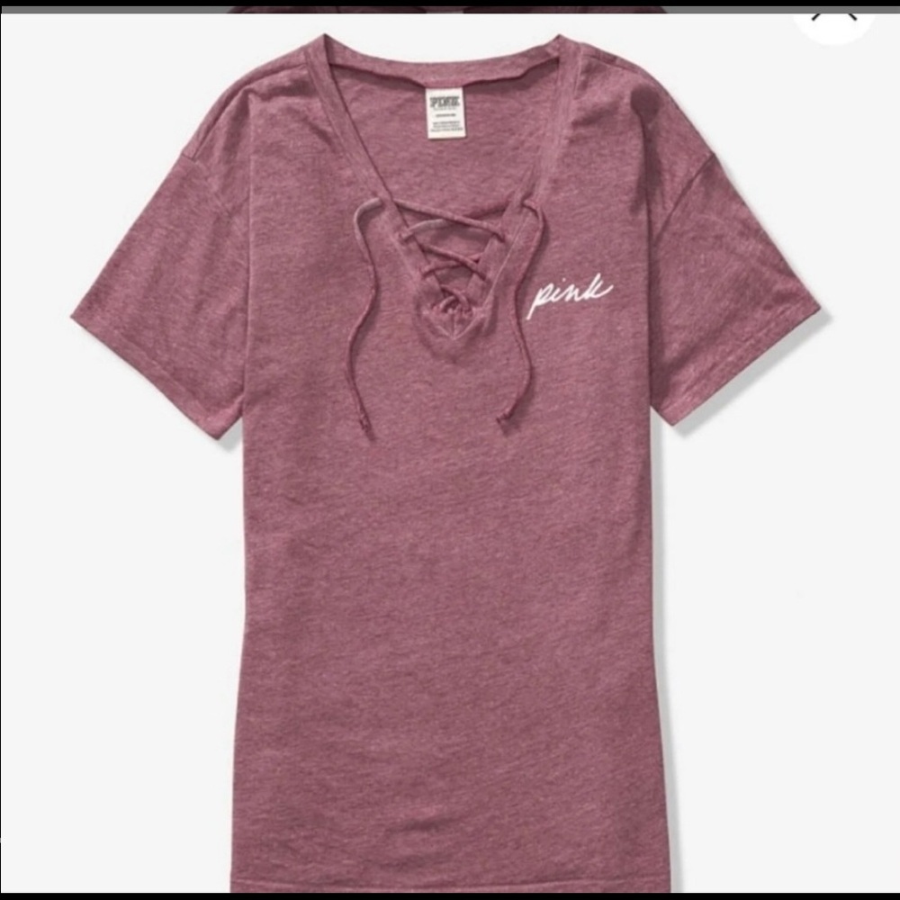 VS PINK lace up leggings tee NWP